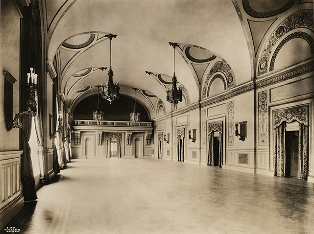 Circa 1908—The ballroom, which became the Lepercq Space, which now houses the BAMcafé.