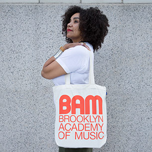 BAM Retro Logo Poppy Baggu Tote, $20